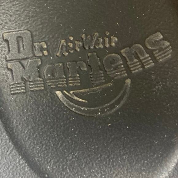 Dr. Martens Voss Hydro Black Leather Ankle Strap Platform Slingback Sandals 10 - Picture 5 of 6